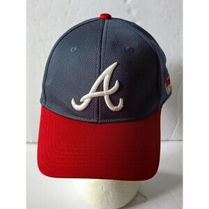 Atlanta Braves Hat Navy Blue Embroidered Strapback Cap